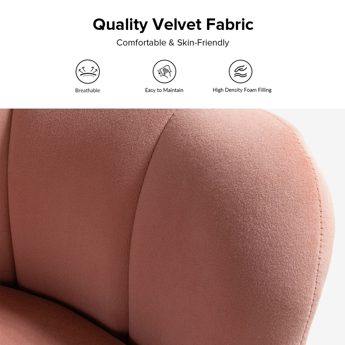 Hendrix Velvet Accent Chair
